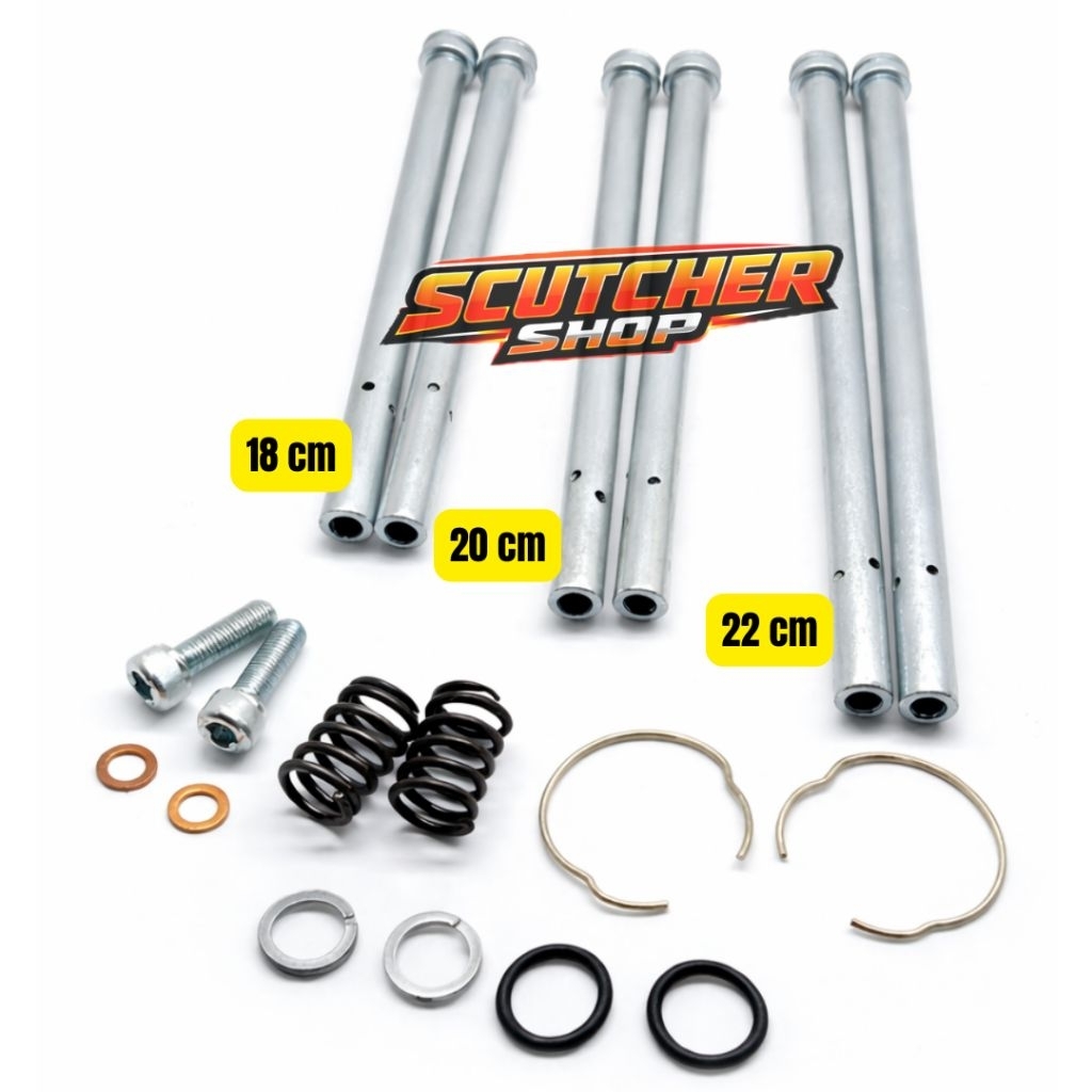 suling shock Honda win 100 pnp supra beat vario scoopy modif tinggi tanpa sambungan las