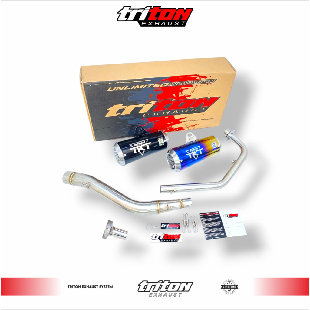 Knalpot Racing CB150R, CBR150R, R15, GSX 150, Vixion Triton Exhaust type GT-5 V2 Series
