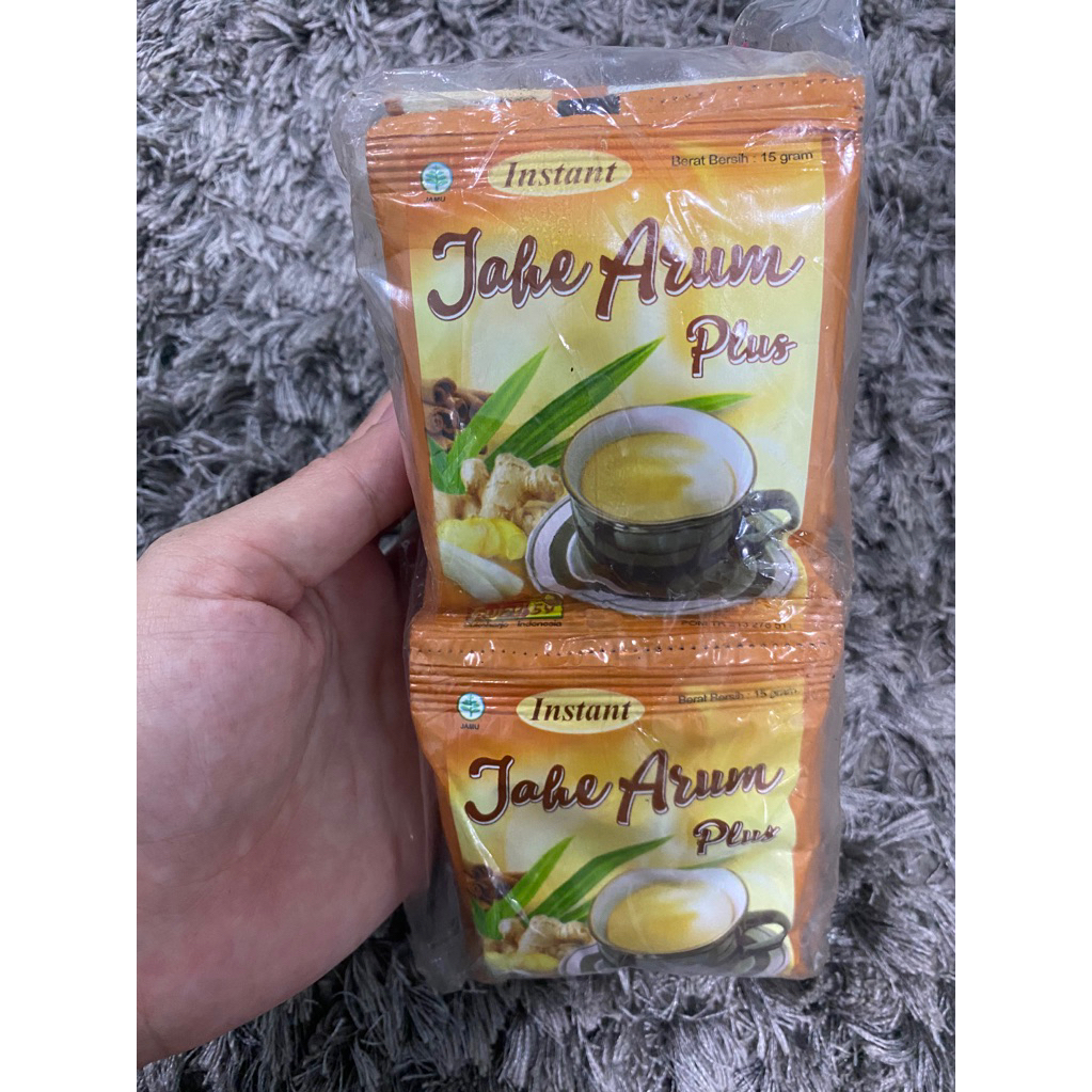 Jahe Instan Gujati Jahe Arum - 10 Sachet, Rasa Nikmat, Menghangatkan Tubuh, Meredakan Mual