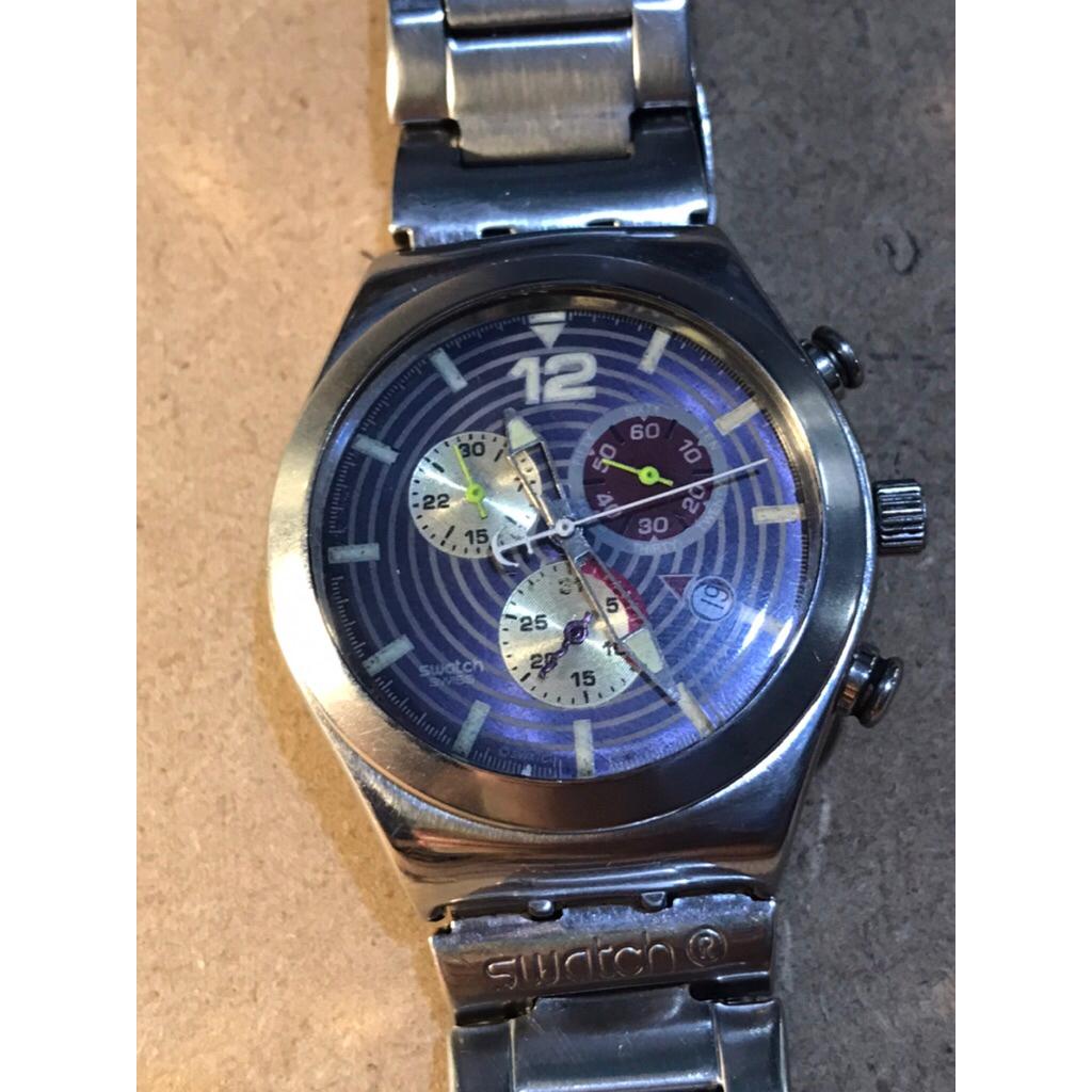 jam tangan swatch irony chronograph