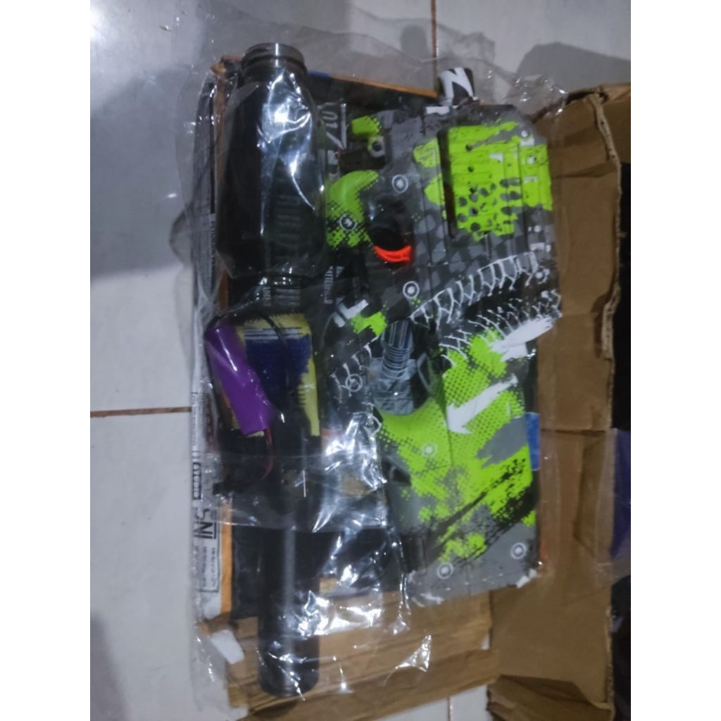 Mainan Anak Tembak Model P90 Peluru Jelly Gun
