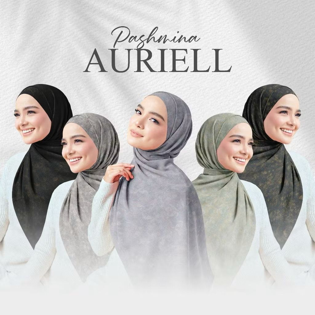 Pashmina Motif Auriell Ceruty Babydoll / Hijab Jilbab Printing Sublime