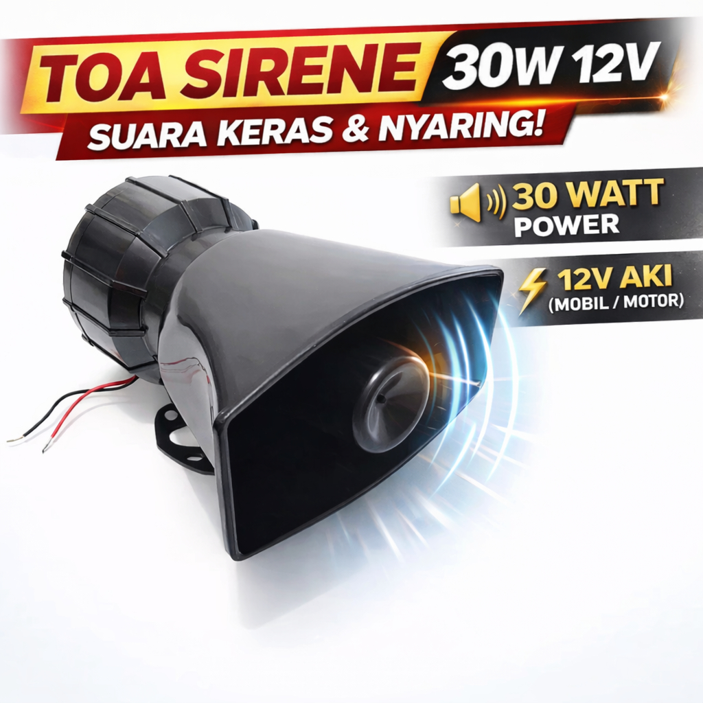 Toa patwal sirine mobil motor
