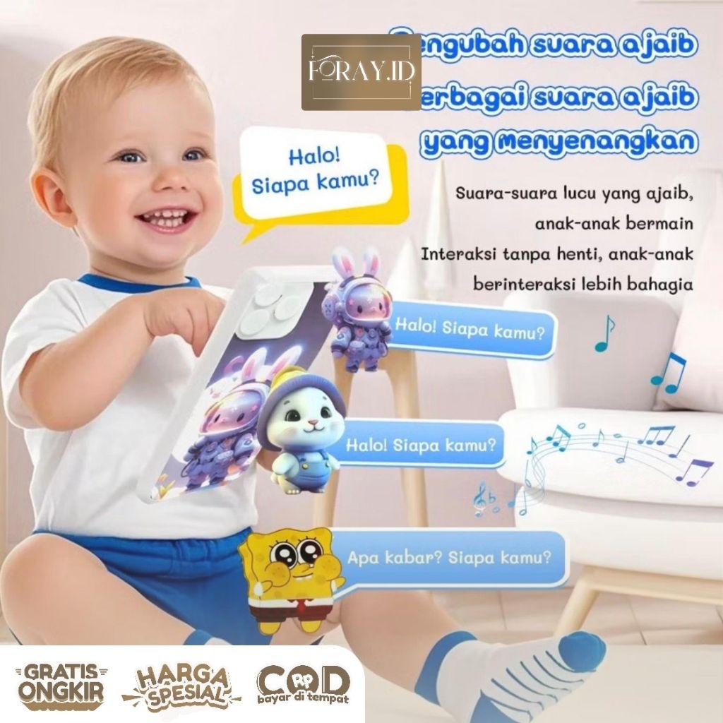 Hp iPhone mainan anak anak Seluler Anak-Anak Mainan Ponsel Bayi iPhone Anak Anak Fungsi 28 Tombol La