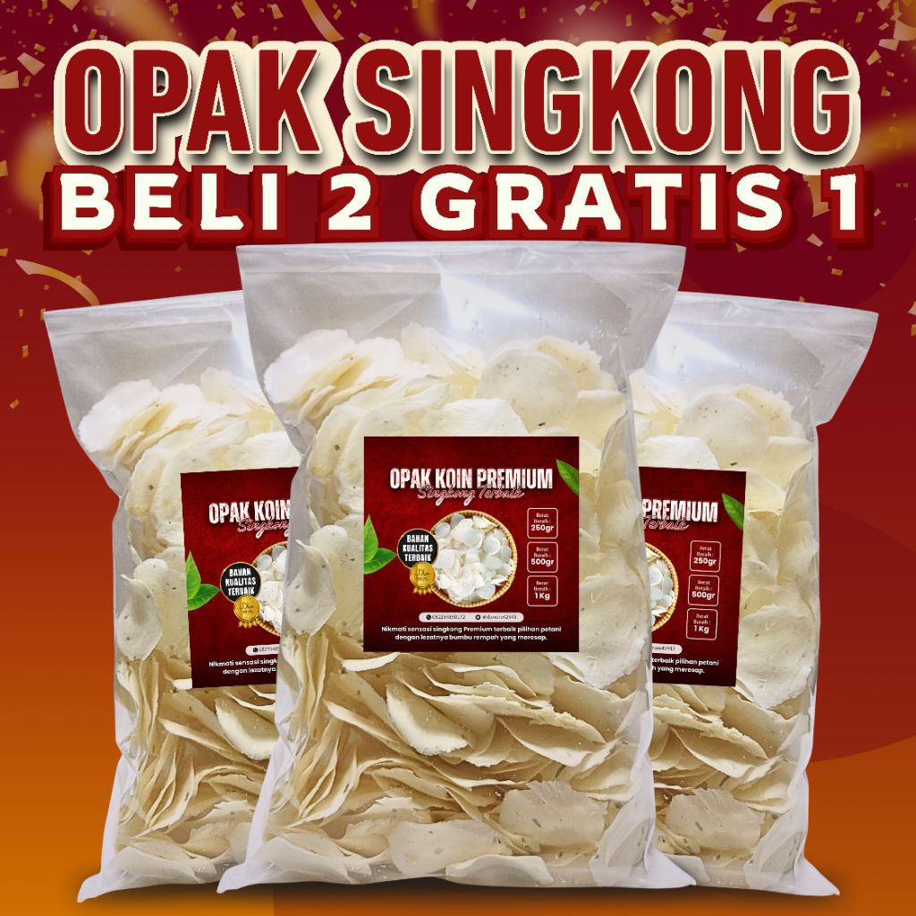 Opak Koin Wonosobo ( Grade A Premium) Opak Singkong Wonosobo