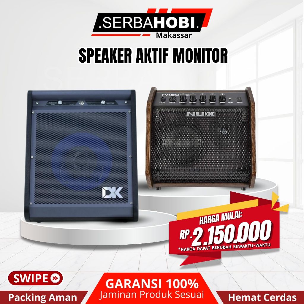SPEAKER AKTIF MONITOR / SPEAKER MONITOR FLAT / SPEAKER MULTI FUNGSI MURAH KUALITAS TERBAIK