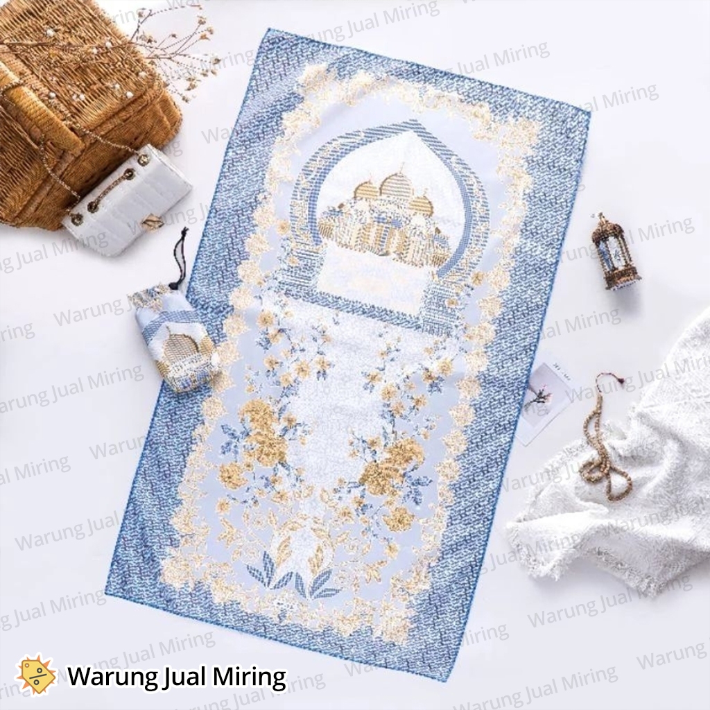 Sajadah Travel Saku Abu Dhabi Souvenir Traveling Kantong Mini Pouch Poch Tas Dompet Serut Retsleting