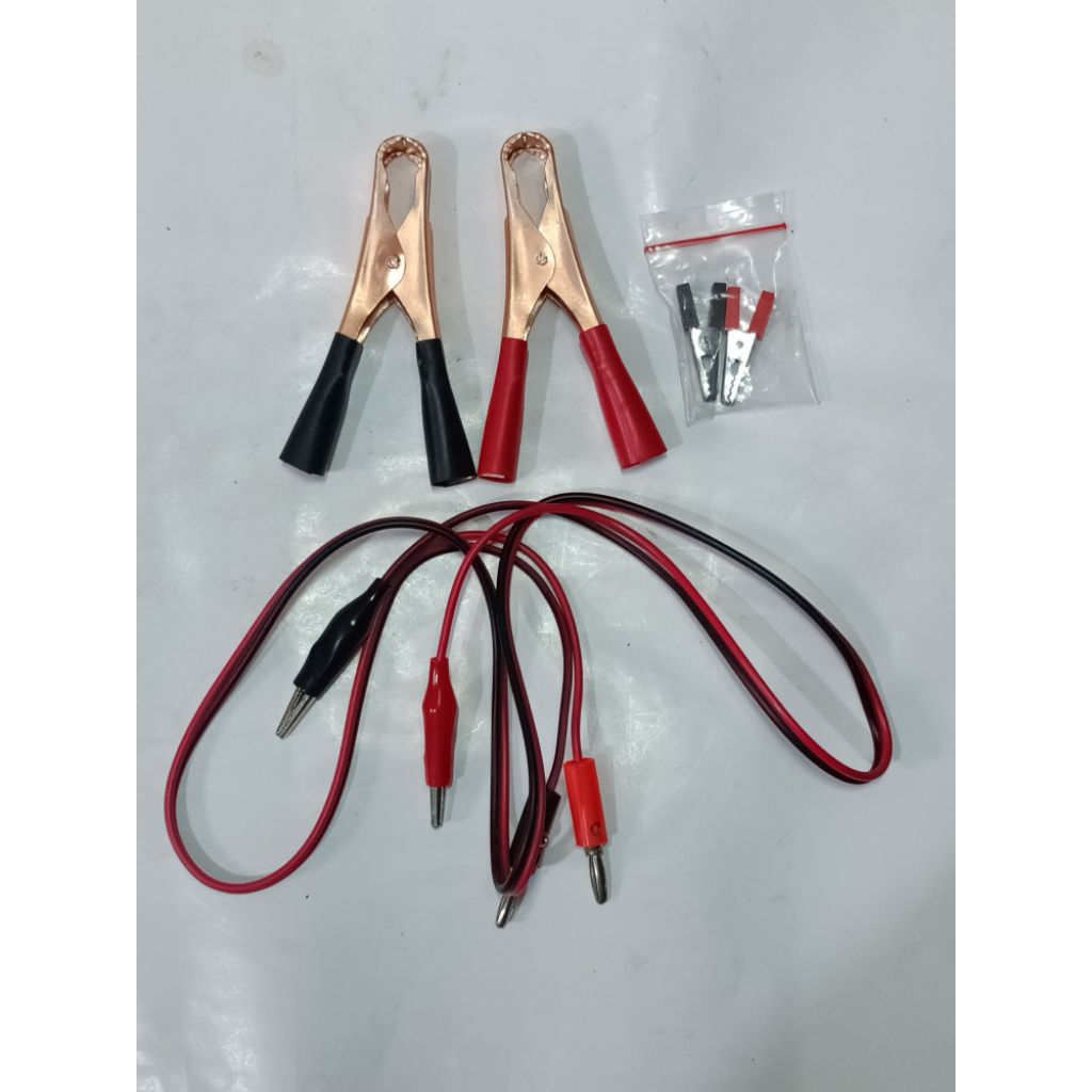 Kabel Multi Tester Avo Meter Jepit Buaya Panjang 1 Meter Dan Capit Buaya Aki Besar Kecil