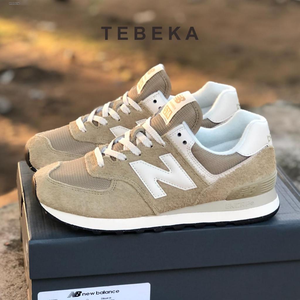 Sneakers New Balance Classic 574 Suede Brown Grey White Black Original