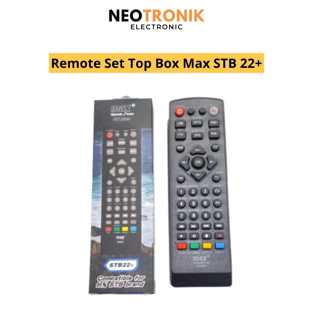 Remot STB Remote Set Top Box Remote DVB T2 Universal MAX STB22+
