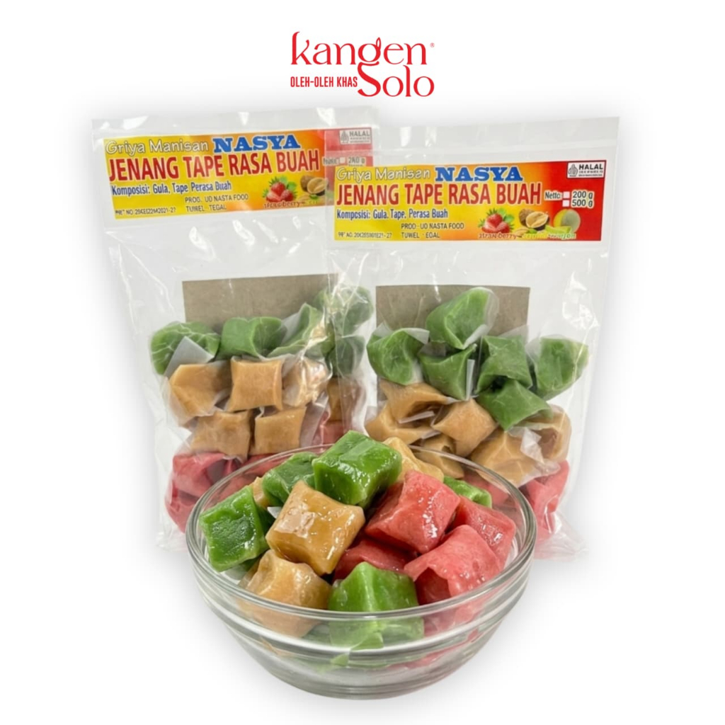 Jenang Tape Rasa Buah Griya Manisan Nasya 200gr