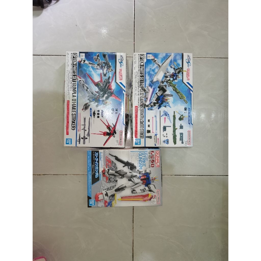 entry grade strike, optional part strike gundam bandai