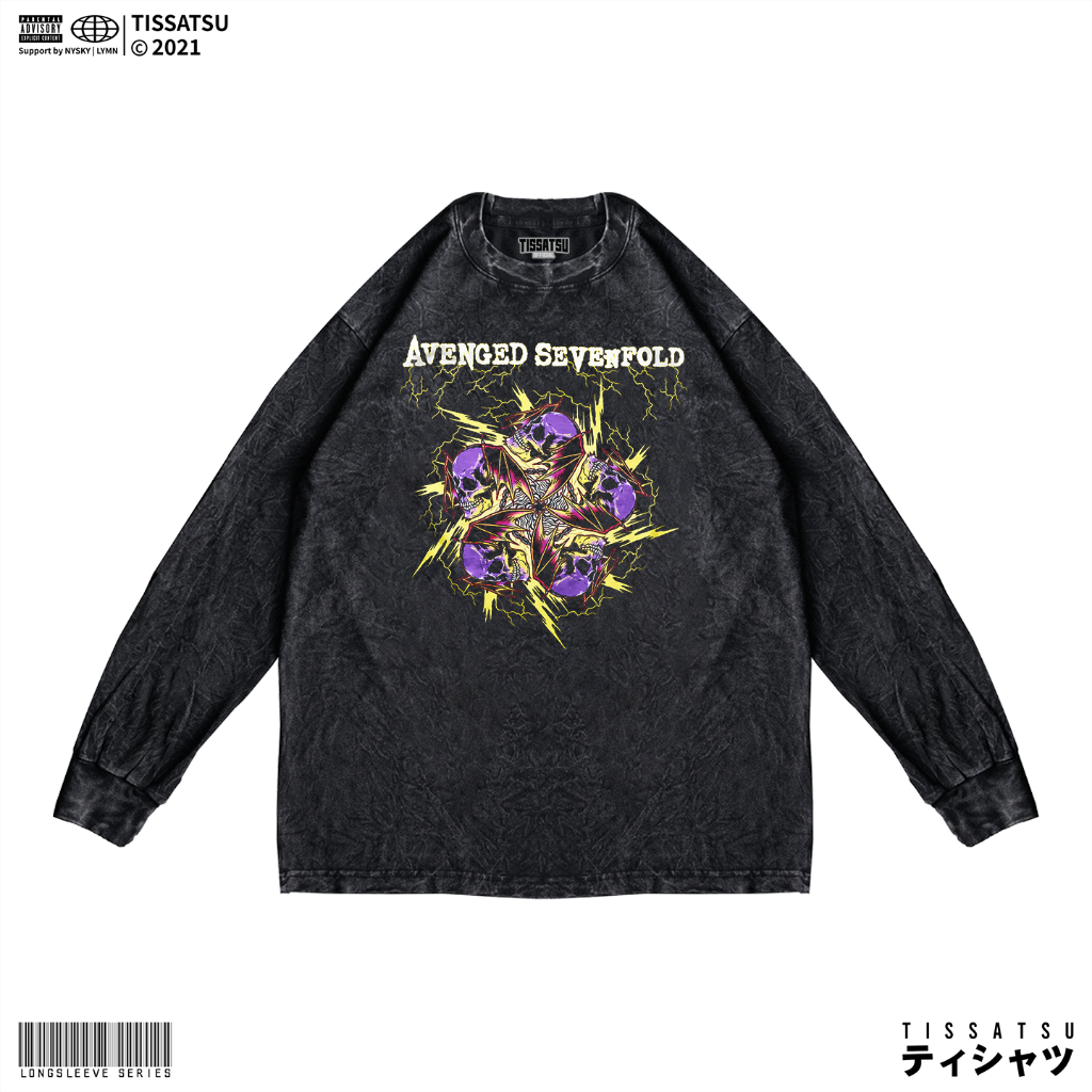 TISSATSU Longsleeve AVENGED SEVENFOLD Oversize / Baju Lengan Panjang AVS-17