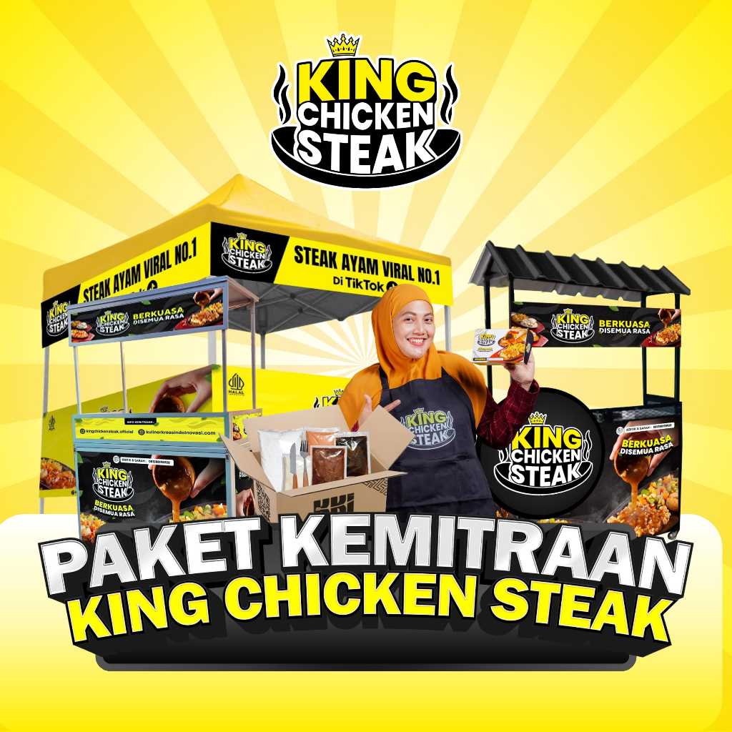 King Chicken Steak - Paket Kemitraan Franchise Kuliner Lengkap Siap Jualan