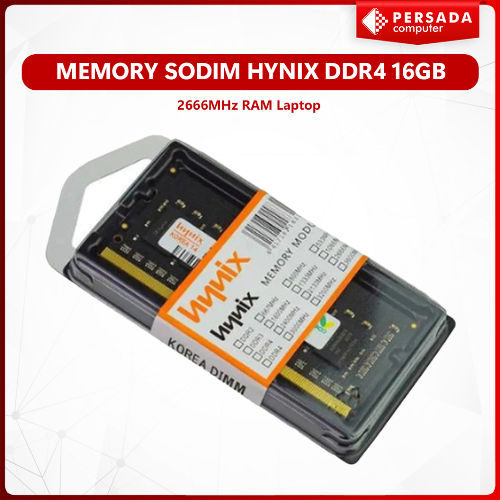 MEMORY SODIM HYNIX DDR4 16GB 2666MHz RAM Laptop
