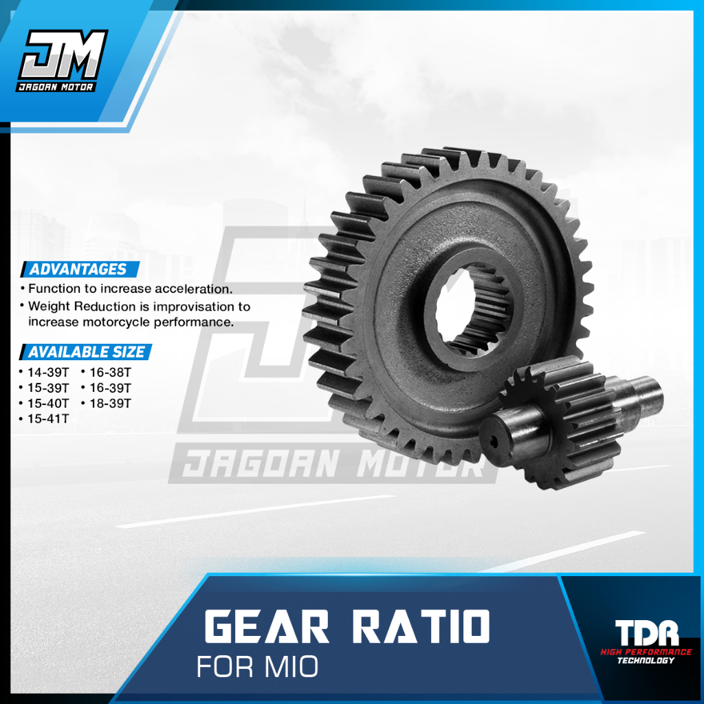 Gigi Rasio TDR Gear Ratio for Mio