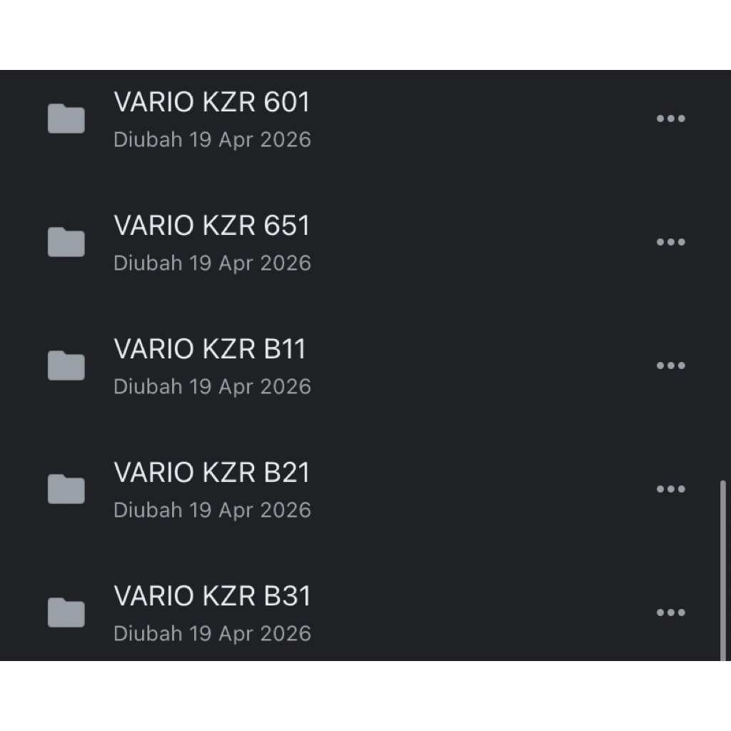 FILE BIN - XDF SERI KZR A