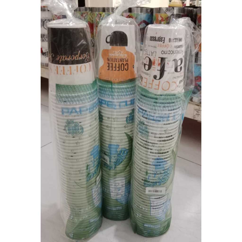Juarastoree_ Paper Cup Coffe Cup Oolala Isi 50 Pcs