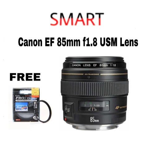 LENSA CANON EF 85MM F1.8 USM BARU ORIGINAL
