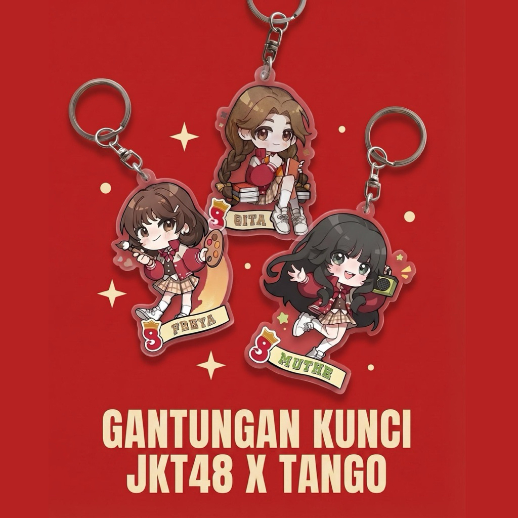 Gantungan Kunci / Keychain Tango JKT48 2 Sisi Unofficial/Fanmade