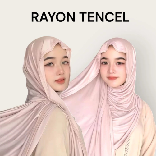 Pashmina Rayon Tencel Akbar Scarf Premium Super Lembut / Pashmina Kaos