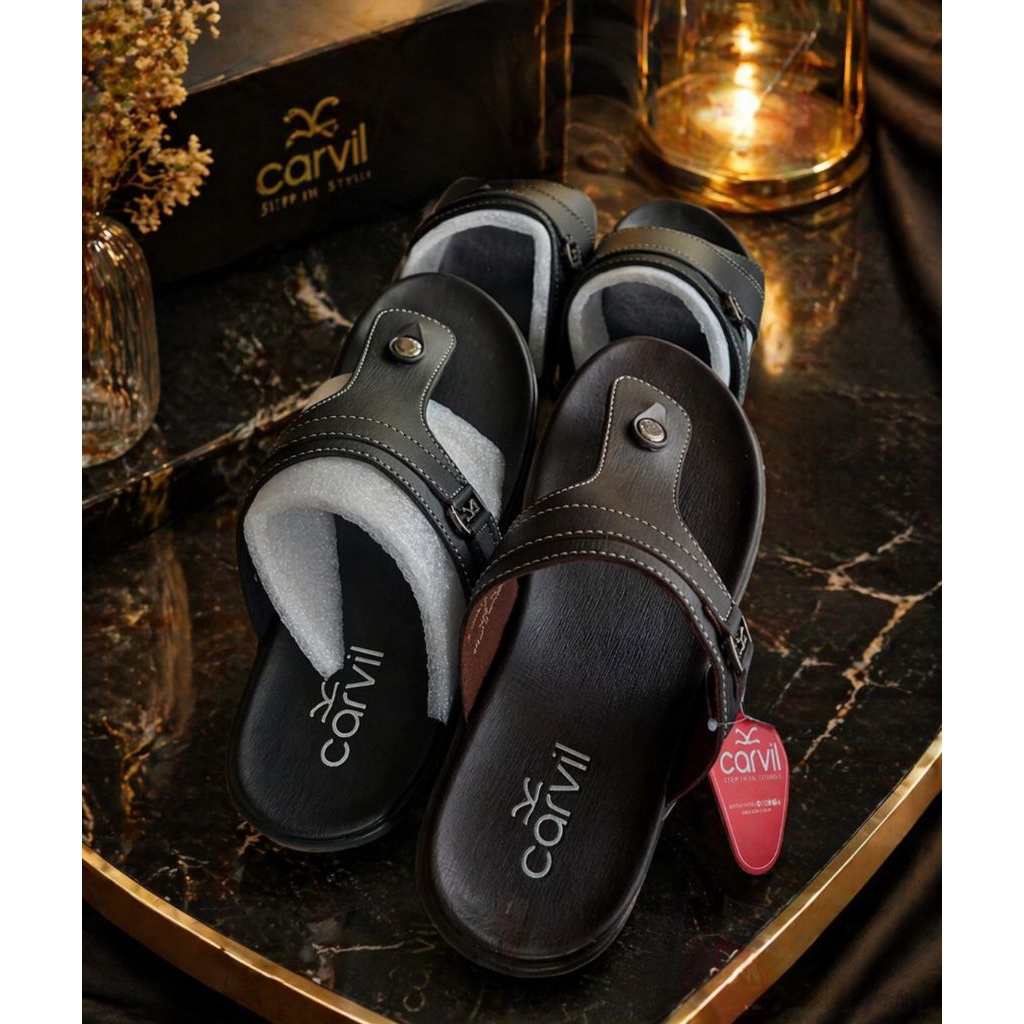 Carvil sandal pria dewasa ukuran 39-44