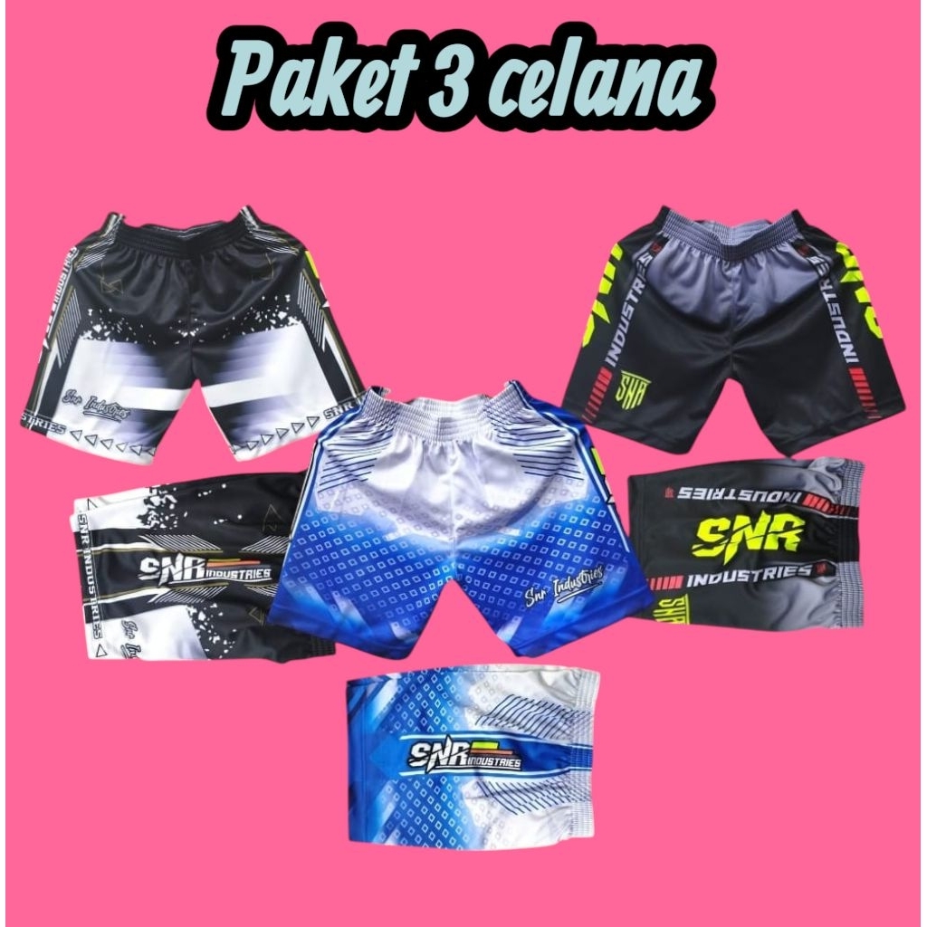 paket hemat celana snr industries voli paket 3 celana snr industries voli full Printing voli PAKET H