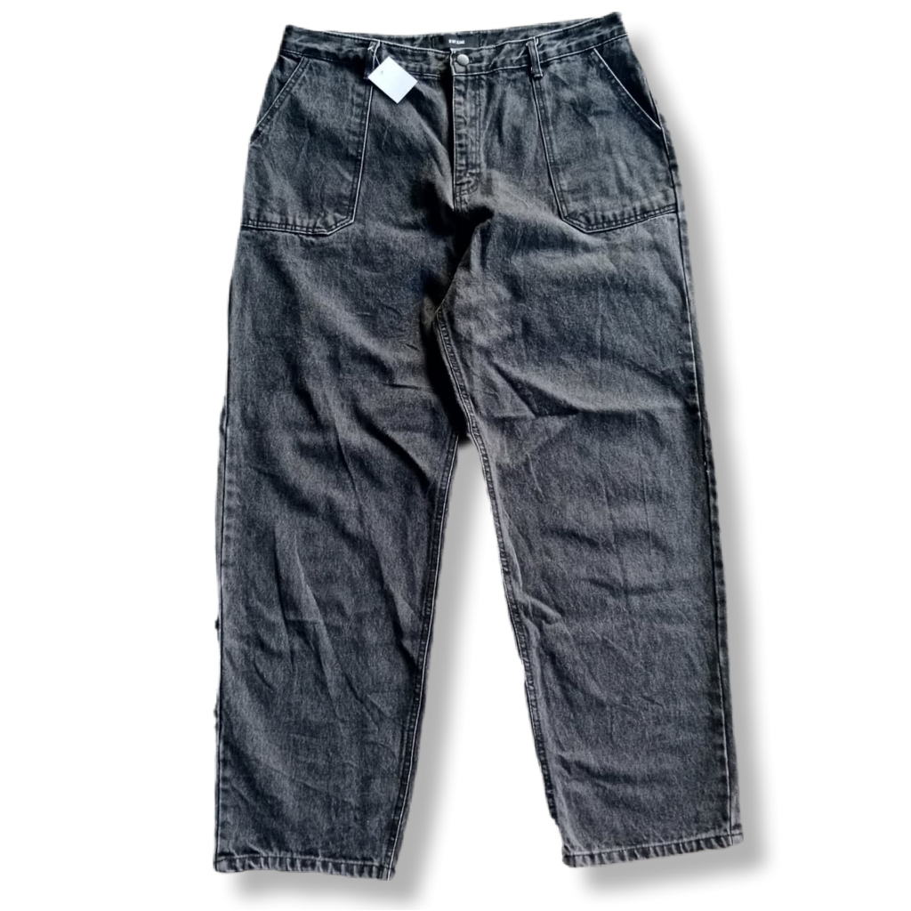 O MY JEANS FATIGUE DENIM JEANS WASHED BAGGY JEANS LONG PANTS | CELANA PANJANG | CLWM