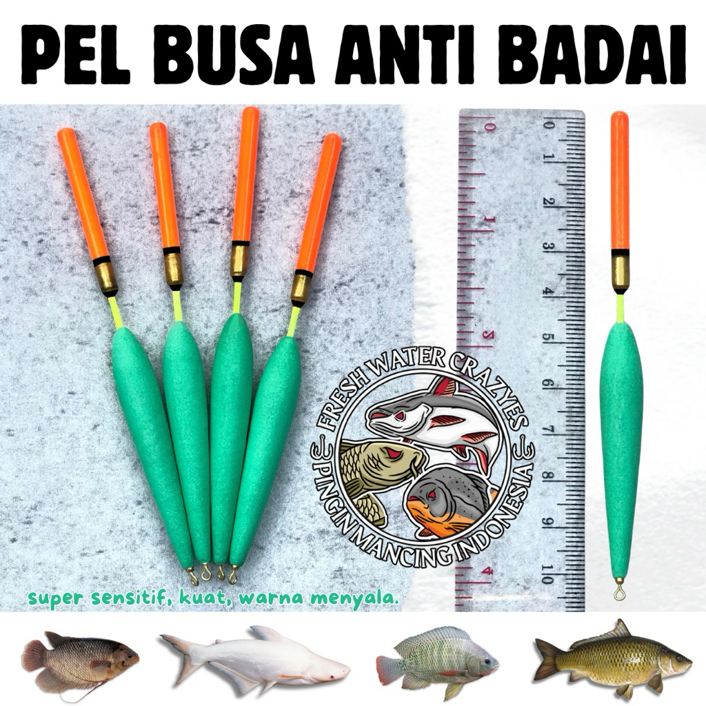 Pelampung Pancing Busa Anti Badai Siang Super Sensitif Ikan Mas Nila Gurami Bandeng Patin Bawal Lele