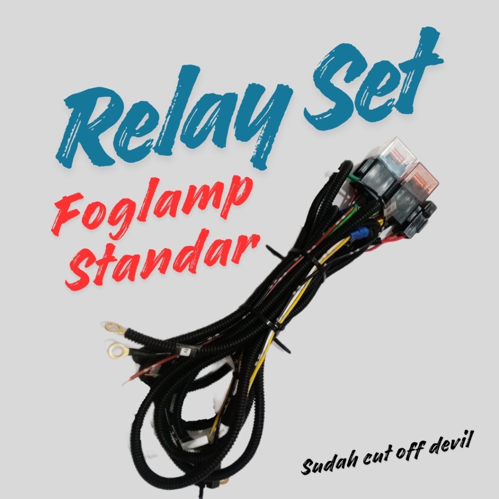 Relay set untuk foglamp mobil universal