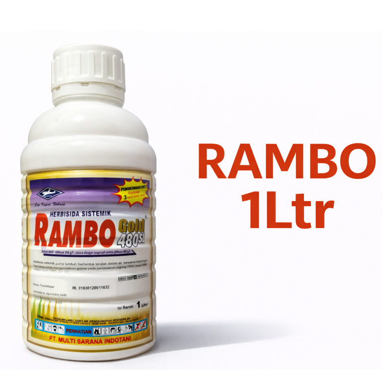 Rambo Gold 1 Liter Herbisida Obat Racun Pembasmi Rumput Sangat Efektif