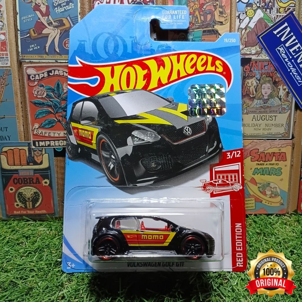 Hotwheels Red Edition Volkswagen Golf Gti Factory Sealed  Hw Vw Golf Gti Red Edition Factory Sealed