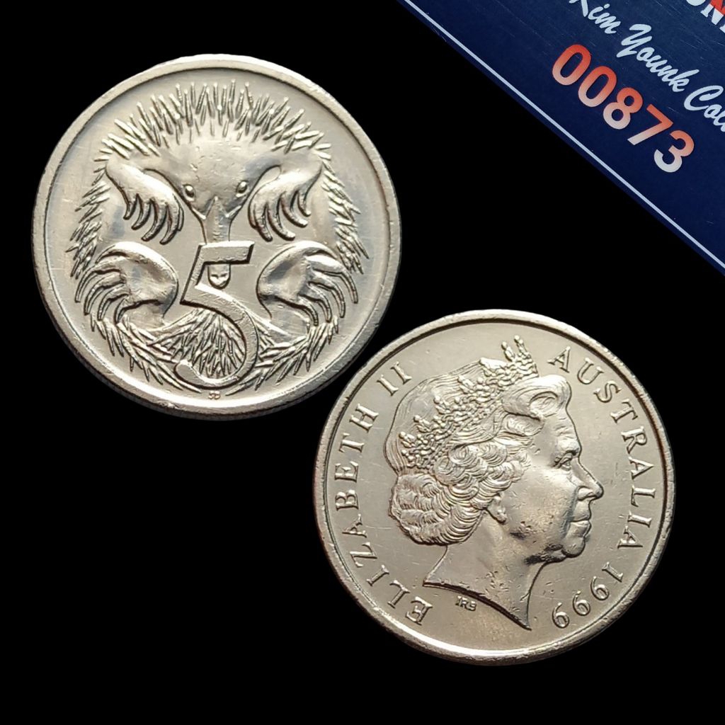 UKA099Coin 5 Cent (Australia) Thn 1999 Detail Sesuai Difoto