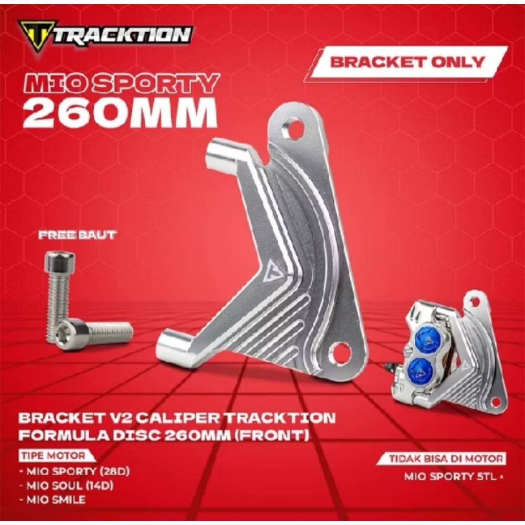 BRACKET KALIPER TRACTION FORMULA V2 DISC 220MM