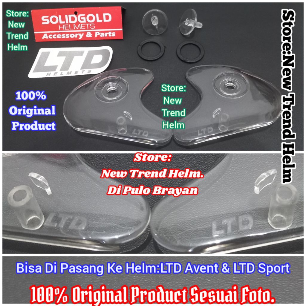 Kuping Helm LTD Avent LTD Sport Original.Side Pod Helm LTD Avent Sport 100% original