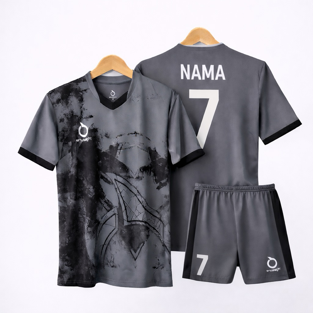 Gratis Custom Sablon Nama Nomor Setelan Jersey Bola Futsal Ukuran Dewasa