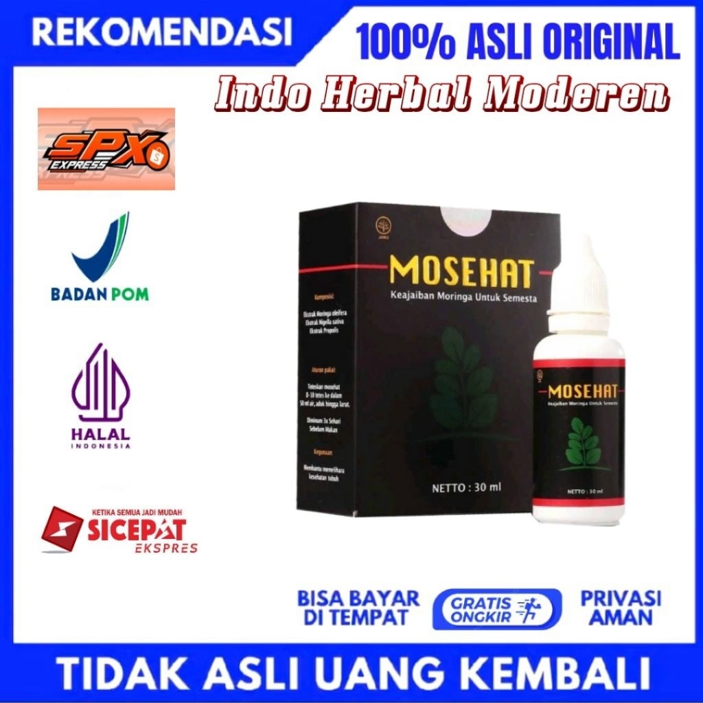 Mosehat Obat Amandel No.1 isi 30ml Mosehat Obat Seribu Manfaat Solusi Hidup Sehat