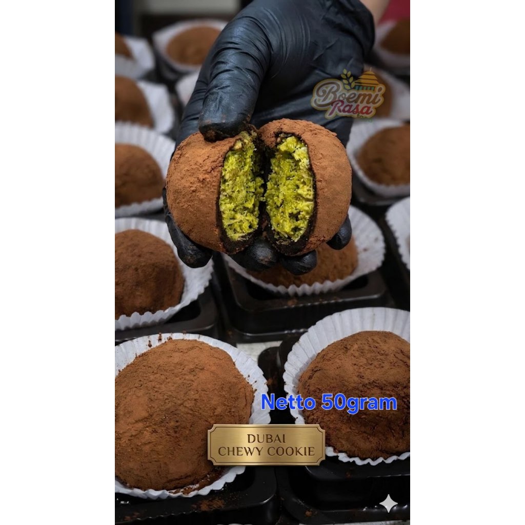 Dubai Chewy Cookie isian Kunafa by Boemirasa