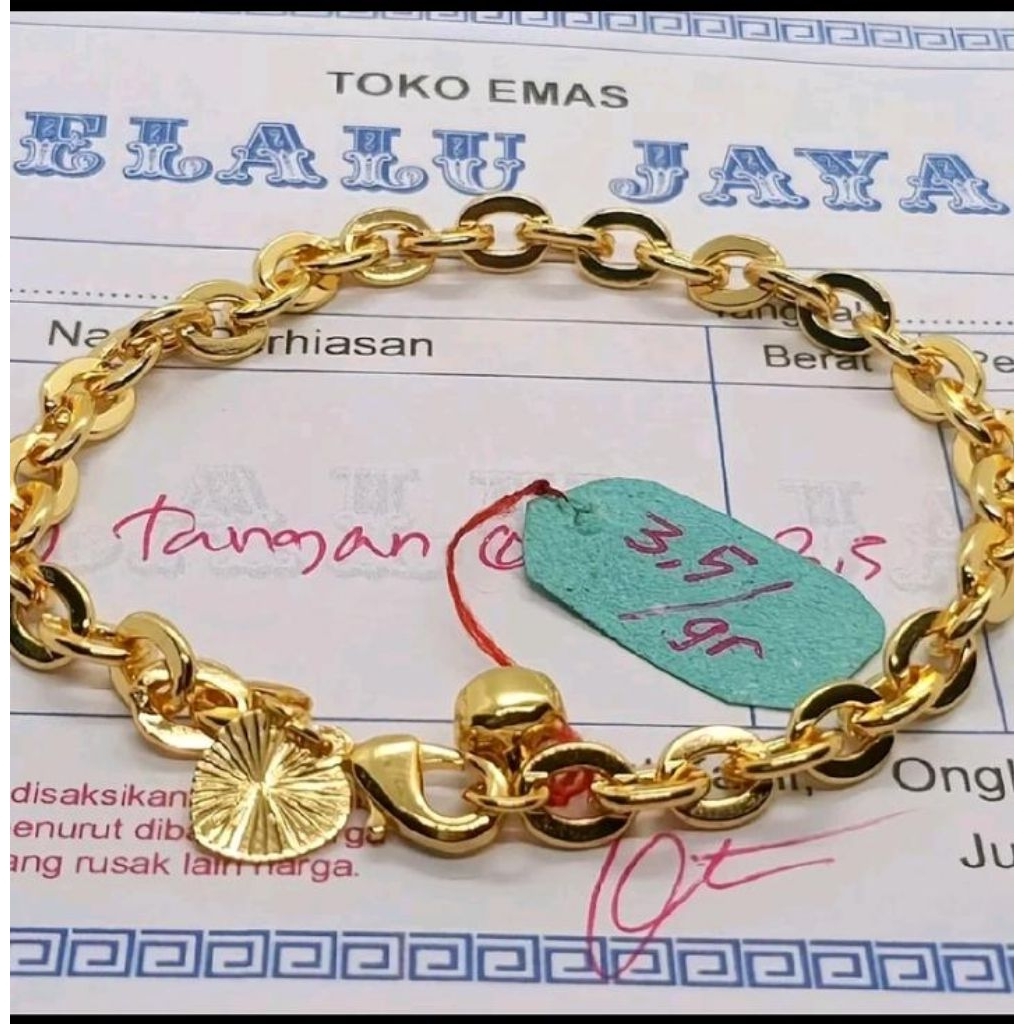 Gelang tangan emas muda gelang Nuri medan