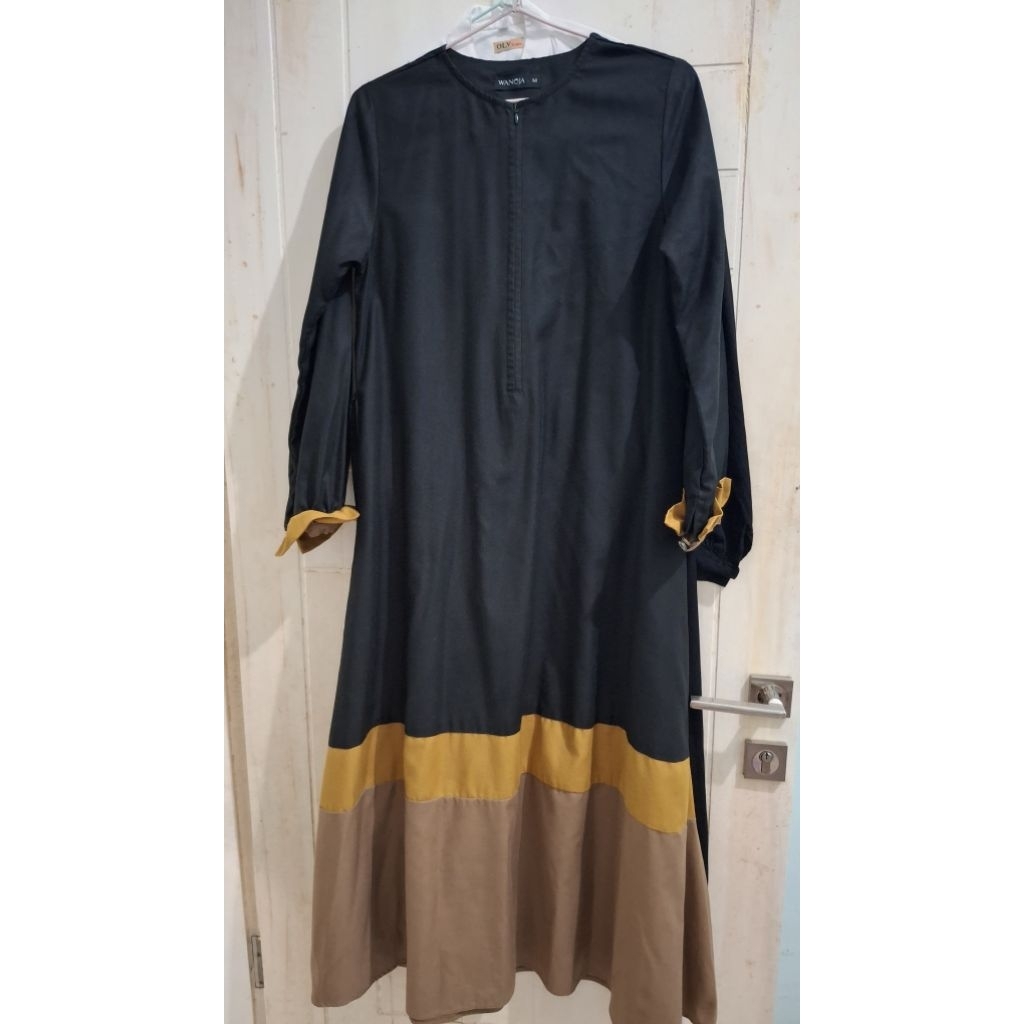 Gamis Toyobo Hitam Wanoja