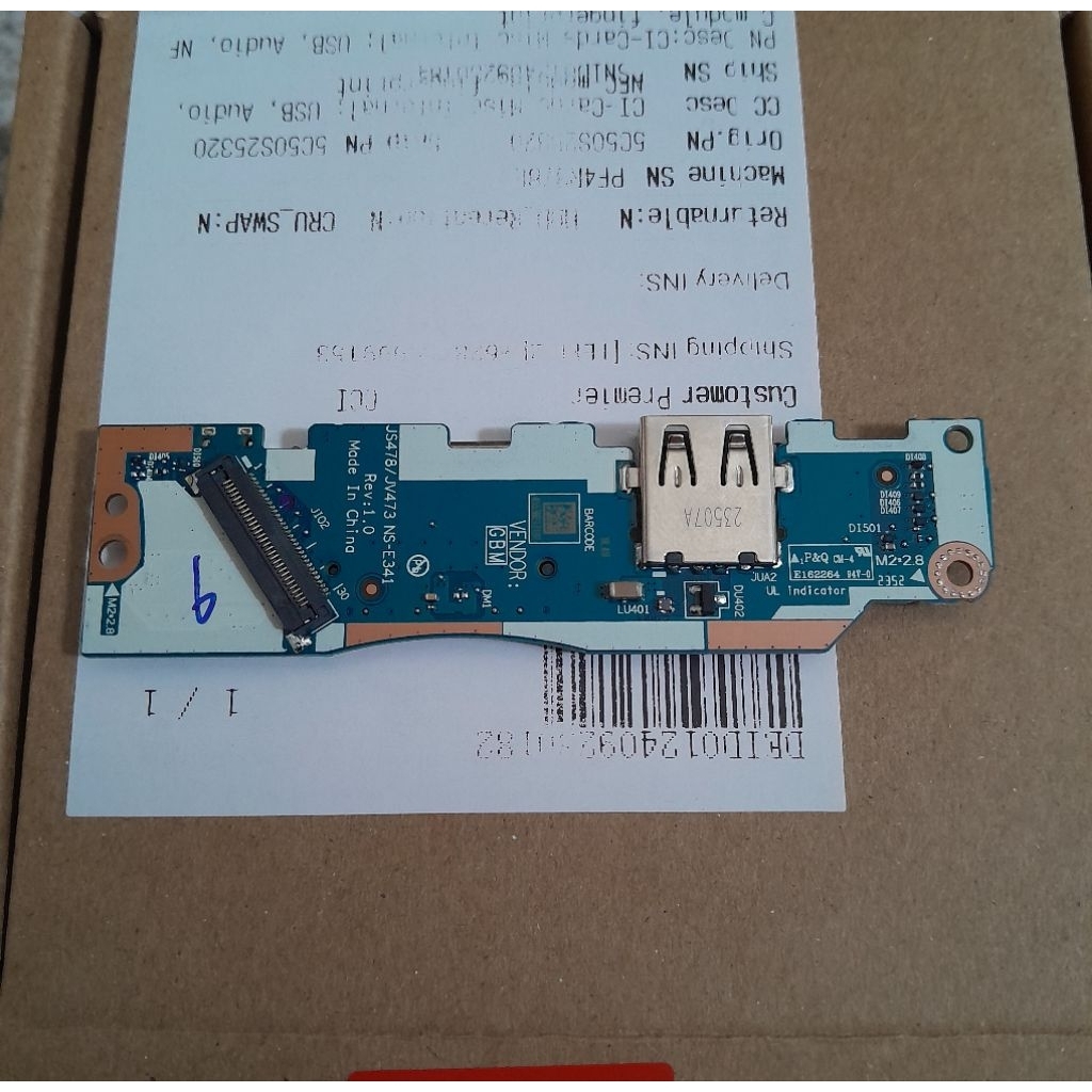 IO Board / Board USB Lenovo Ideapad Slim 3 14 IAU7 14ALC7 14AMN7 ORI 100%