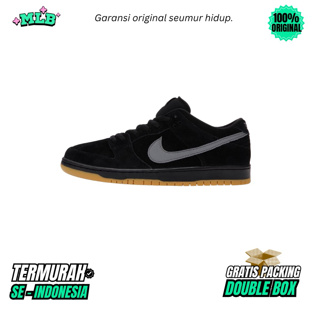 Sepatu SB Dunk Low Pro Black Grey