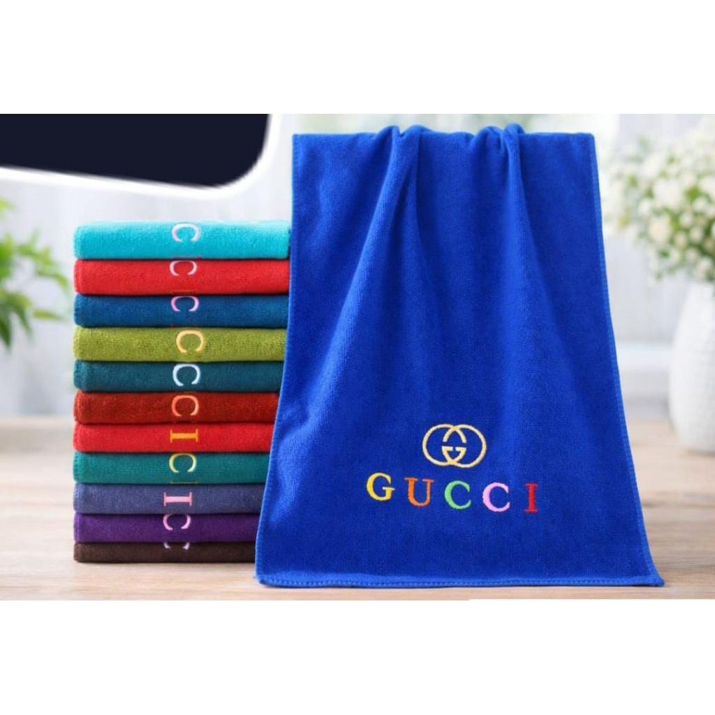 HANDUK GUCCI JUMBO 70X140 MURAH HANDUK MANDI DEWASA HALUS DAN LEMBUT MENYERAP AIR UKURAN BESAR BISA 