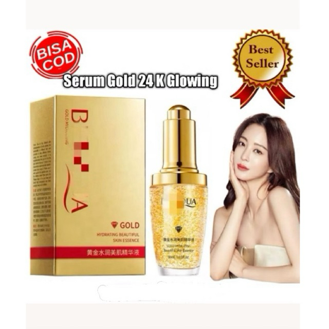 Serum wajah Gold 24 k 24k | Gold essence 24k | Serum wajah emas 24k | Serum wajah Glowing PERFECTBEA