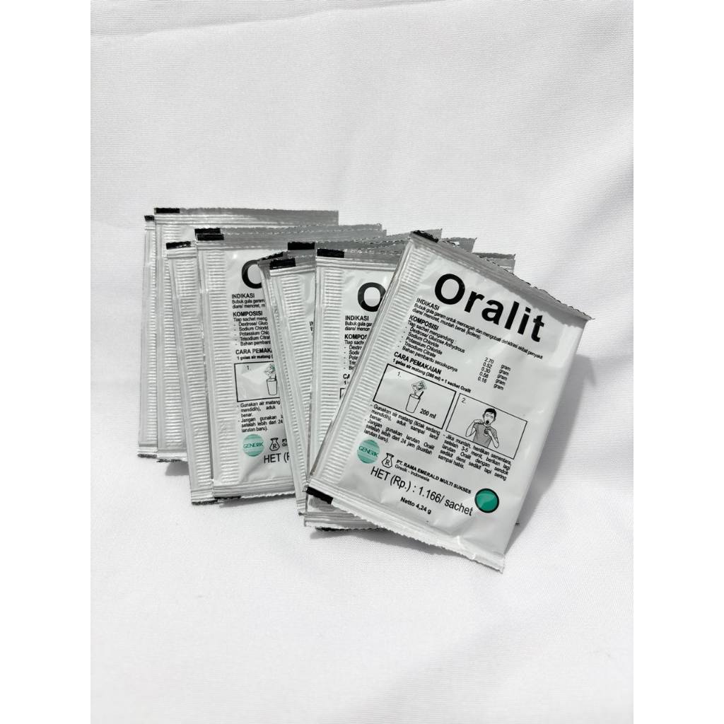 Oralit 1 Sachet - Serbuk Elektrolit untuk Atasi Dehidrasi Anak