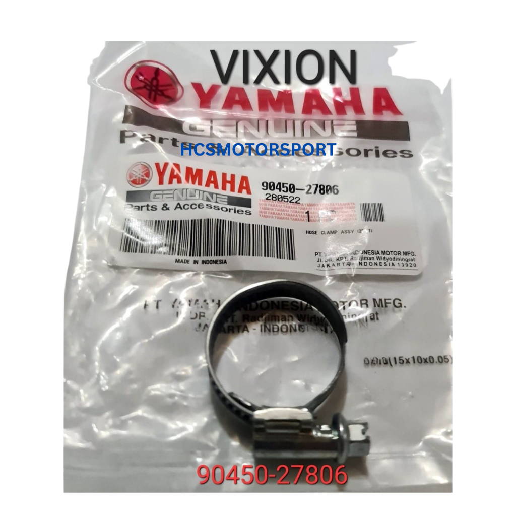 HOSE CLAM KLEM KLEMAN SELANG RADIATOR ALL VIXION ORIGINAL 90450-27806