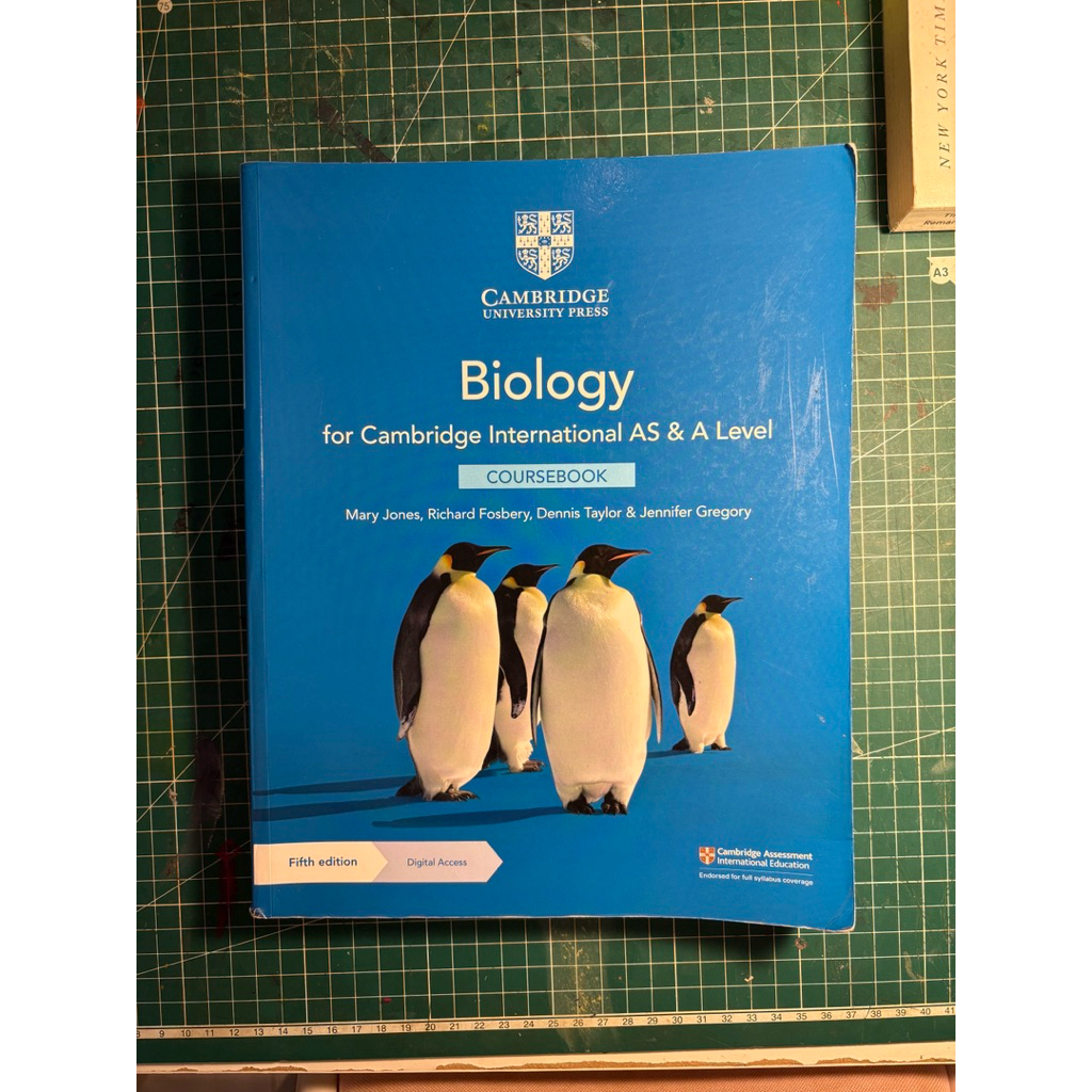 cambridge A Level biology coursebook & workbook preloved good condition