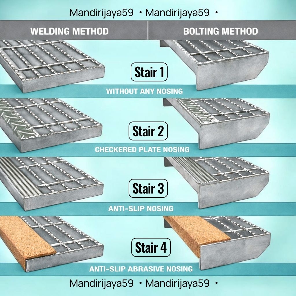 Anak Tangga Grating Finishing Galvanis