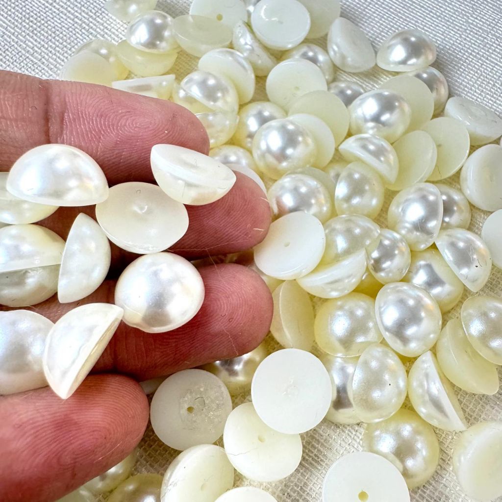 [ GROSIR ] MUTIARA BELAH 1 PON | MUTIARA BELAH | MUTIARA SETENGAH LINGKARAN