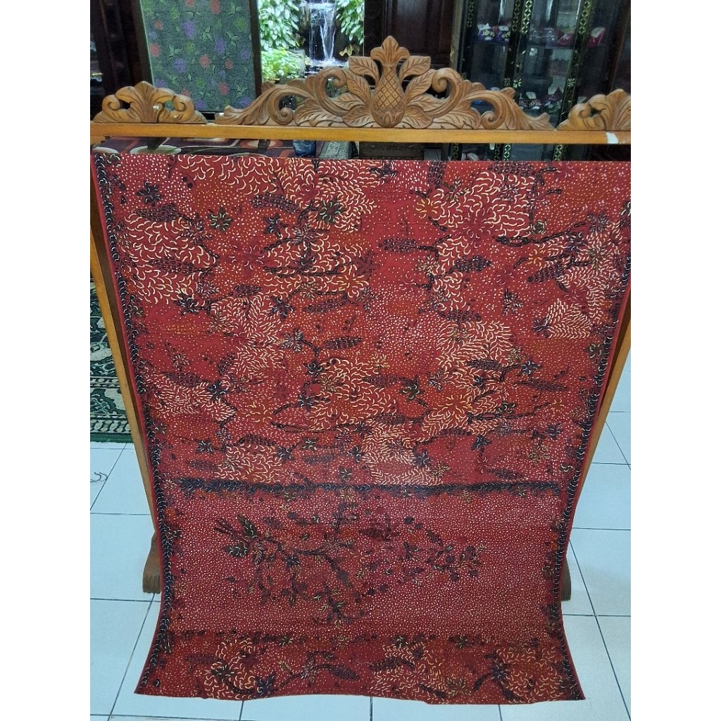 Kain Batik Encim Buket/Kain Buketan Encim/Batik Buketan/Kain Batik Encim Bunga/Kain Buketan Peranaka